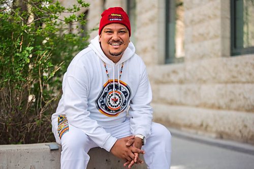 MIKAELA MACKENZIE / WINNIPEG FREE PRESS

Sal Ibrahim (aka Sly Skeeta), who is nominated for Breakthrough Artist of the year at this years International Indigenous Hip Hop Awards show, poses for a portrait in downtown Winnipeg on Tuesday, May 18, 2021. For Ben Waldman story.
Winnipeg Free Press 2020.