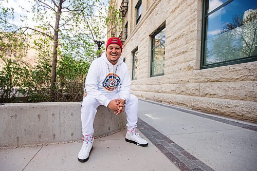 MIKAELA MACKENZIE / WINNIPEG FREE PRESS

Sal Ibrahim (aka Sly Skeeta), who is nominated for Breakthrough Artist of the year at this years International Indigenous Hip Hop Awards show, poses for a portrait in downtown Winnipeg on Tuesday, May 18, 2021. For Ben Waldman story.
Winnipeg Free Press 2020.