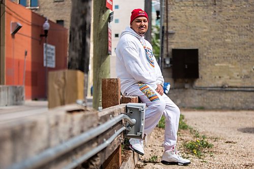 MIKAELA MACKENZIE / WINNIPEG FREE PRESS

Sal Ibrahim (aka Sly Skeeta), who is nominated for Breakthrough Artist of the year at this years International Indigenous Hip Hop Awards show, poses for a portrait in downtown Winnipeg on Tuesday, May 18, 2021. For Ben Waldman story.
Winnipeg Free Press 2020.