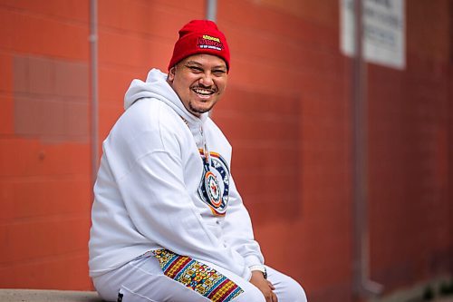 MIKAELA MACKENZIE / WINNIPEG FREE PRESS

Sal Ibrahim (aka Sly Skeeta), who is nominated for Breakthrough Artist of the year at this years International Indigenous Hip Hop Awards show, poses for a portrait in downtown Winnipeg on Tuesday, May 18, 2021. For Ben Waldman story.
Winnipeg Free Press 2020.