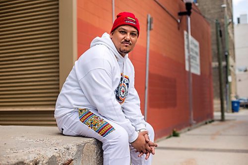 MIKAELA MACKENZIE / WINNIPEG FREE PRESS

Sal Ibrahim (aka Sly Skeeta), who is nominated for Breakthrough Artist of the year at this years International Indigenous Hip Hop Awards show, poses for a portrait in downtown Winnipeg on Tuesday, May 18, 2021. For Ben Waldman story.
Winnipeg Free Press 2020.