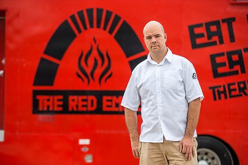 MIKAELA MACKENZIE / WINNIPEG FREE PRESS

Red Ember owner Steffen Zinn poses for a portrait with his food truck, currently parked in storage, in Oak Bluff on Wednesday, May 19, 2021. City councillor Shawn Nason is urging the city to offer 10% rebates on food truck permits, stating fewer are being applied for during the pandemic, and Zinn said hes not sure a rebate would be enough. For Joyanne Pursaga story.
Winnipeg Free Press 2020.