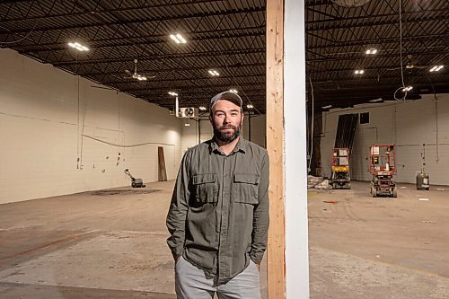 MIKE SUDOMA / WINNIPEG FREE PRESS  
Low Life Barrel House co-founder, Tyler Birch, standing in the middle of the future home of Low Life Barrel House, which is now under construction. Construction is hoping to be completed and the taproom open by September-is, according to Birch.
May 21, 2021