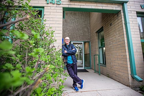 MIKAELA MACKENZIE / WINNIPEG FREE PRESS

Richard Freeman, member of Westminster Housing Co-operative, poses for a portrait in front of the building in Winnipeg on Friday, May 21, 2021. He has seen up-close how affordable housing has changed people's lives, giving the stability to overcome challenges and thrive. For Dylan story.
Winnipeg Free Press 2020.