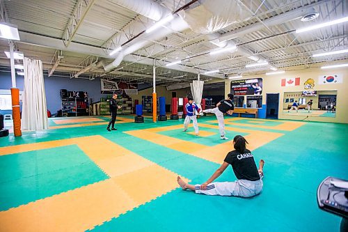 MIKAELA MACKENZIE / WINNIPEG FREE PRESS

Taekwondo athlete Skylar Park trains with her dad and brothers at TRP Academy of Martial Arts in Winnipeg on Friday, May 21, 2021. For Mike Sawatzky story.
Winnipeg Free Press 2020.