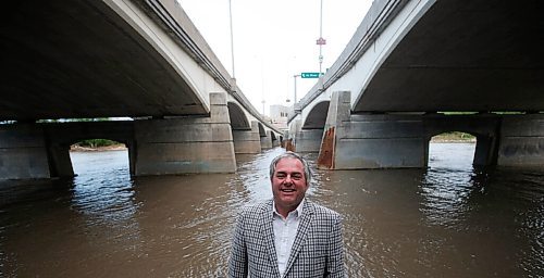 JOHN WOODS / WINNIPEG FREE PRESS
Eric Bibeau, University of Manitoba professor of renewable energy, is photographed beside the Red River in Winnipeg Tuesday, May 25, 2021. Bibeau looks at what Manitoba Hydros future is in a de-carbonizing world.

Reporter: Lawrynuik