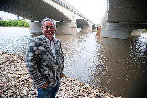 JOHN WOODS / WINNIPEG FREE PRESS
Eric Bibeau, University of Manitoba professor of renewable energy, is photographed beside the Red River in Winnipeg Tuesday, May 25, 2021. Bibeau looks at what Manitoba Hydros future is in a de-carbonizing world.

Reporter: Lawrynuik