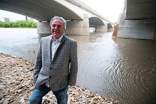 JOHN WOODS / WINNIPEG FREE PRESS
Eric Bibeau, University of Manitoba professor of renewable energy, is photographed beside the Red River in Winnipeg Tuesday, May 25, 2021. Bibeau looks at what Manitoba Hydros future is in a de-carbonizing world.

Reporter: Lawrynuik