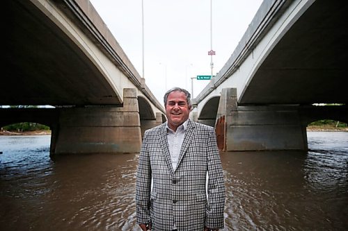 JOHN WOODS / WINNIPEG FREE PRESS
Eric Bibeau, University of Manitoba professor of renewable energy, is photographed beside the Red River in Winnipeg Tuesday, May 25, 2021. Bibeau looks at what Manitoba Hydros future is in a de-carbonizing world.

Reporter: Lawrynuik