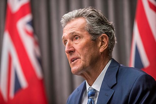 MIKAELA MACKENZIE / WINNIPEG FREE PRESS

Premier Brian Pallister announces new restrictions at the Manitoba Legislative Building in Winnipeg on Thursday, May 27, 2021. For Larry Kusch story.
Winnipeg Free Press 2020.