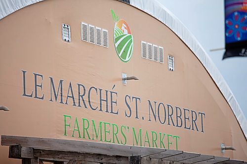 Daniel Crump / Winnipeg Free Press. The St. Norbert Farmers Market is able to stay open at reduced capacity during the current public health orders. May 29, 2021.