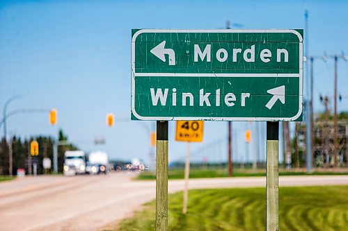 MIKAELA MACKENZIE / WINNIPEG FREE PRESS

Signs for Morden and Winkler on Monday, May 31, 2021. For Malak Abas story.
Winnipeg Free Press 2020.