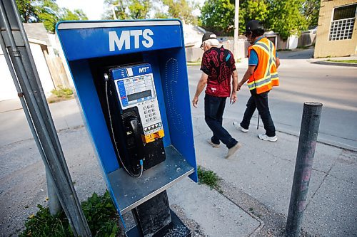 JOHN WOODS / WINNIPEG FREE PRESS
Pay phone at the corner of St Matthews and Beverley in Winnipeg Monday, May 31, 2021. 

Reporter: ?