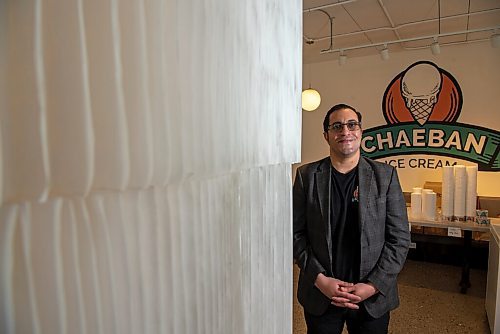 ALEX LUPUL / WINNIPEG FREE PRESS  

Joseph Chaeban, owner of Chaeban Ice Cream, poses for a portrait in his shop in Winnipeg Tuesday, June 1, 2021. The popular Osborne shop is now expanding into cheesemaking.

Reporter: Eva Wasney