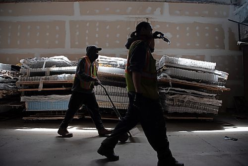 ALEX LUPUL / WINNIPEG FREE PRESS  

Employees walk past stacks of mattresses in Mother Earth Recycling's facilities in Winnipeg Tuesday, June 1, 2021. The Indigenous owned and operated company has diverted 50,000 mattresses away from the landfill in Manitoba in the last five years.

Reporter: Ben Waldman
