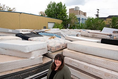 ALEX LUPUL / WINNIPEG FREE PRESS  

Mother Earth Recycling CEO Jessica Floresco poses for a portrait in the recycling centre's facilities in Winnipeg Tuesday, June 1, 2021. The Indigenous owned and operated company has diverted 50,000 mattresses away from the landfill in Manitoba in the last five years.

Reporter: Ben Waldman