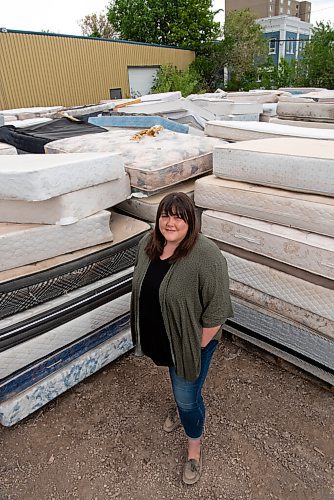 ALEX LUPUL / WINNIPEG FREE PRESS  

Mother Earth Recycling CEO Jessica Floresco poses for a portrait in the recycling centre's facilities in Winnipeg Tuesday, June 1, 2021. The Indigenous owned and operated company has diverted 50,000 mattresses away from the landfill in Manitoba in the last five years.

Reporter: Ben Waldman