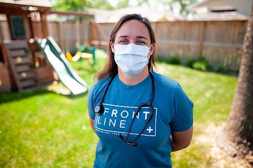 Daniel Crump / Winnipeg Free Press. Melissa Burdy is a respiratory therapist at Health Sciences Centre in Winnipeg. She is one of the phantom heroes of the pandemic, working 12-hour shifts keeping COVID-19 patients in the ICU alive and breathing. June 5, 2021.