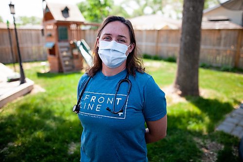 Daniel Crump / Winnipeg Free Press. Melissa Burdy is a respiratory therapist at Health Sciences Centre in Winnipeg. She is one of the phantom heroes of the pandemic, working 12-hour shifts keeping COVID-19 patients in the ICU alive and breathing. June 5, 2021.