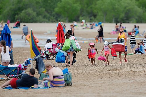 JOHN WOODS / WINNIPEG FREE PRESS
People were out enjoying the beach at Birds Hill Park Sunday, June 6, 2021. Saturday was busy but the wind on Sunday sent some home early.

Reporter: Danielle