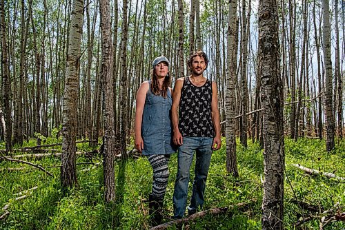 ALEX LUPUL / WINNIPEG FREE PRESS  

Caitlin and David Beer, owners of the western Manitoba based company Wildland Foods, pose for a portrait at one of their secret wild mushroom locations on Saturday, June 5, 2021. The couple started out supplying restaurants and wholesalers before expanding to public sales in 2020.

Reporter: Ben Waldman