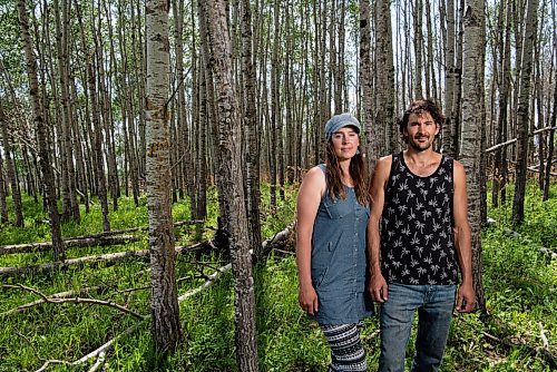 ALEX LUPUL / WINNIPEG FREE PRESS  

Caitlin and David Beer, owners of the western Manitoba based company Wildland Foods, pose for a portrait at one of their secret wild mushroom locations on Saturday, June 5, 2021. The couple started out supplying restaurants and wholesalers before expanding to public sales in 2020.

Reporter: Ben Waldman