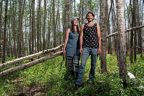 ALEX LUPUL / WINNIPEG FREE PRESS  

Caitlin and David Beer, owners of the western Manitoba based company Wildland Foods, pose for a portrait at one of their secret wild mushroom locations on Saturday, June 5, 2021. The couple started out supplying restaurants and wholesalers before expanding to public sales in 2020.

Reporter: Ben Waldman