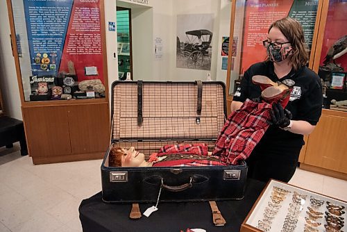 ALEX LUPUL / WINNIPEG FREE PRESS  

Curator, Alanna Horejda, is photographed showcasing artifacts and collections found at the Transcona Museum in Winnipeg on Tuesday, June 8, 2021.

Reporter: Brenda Suderman