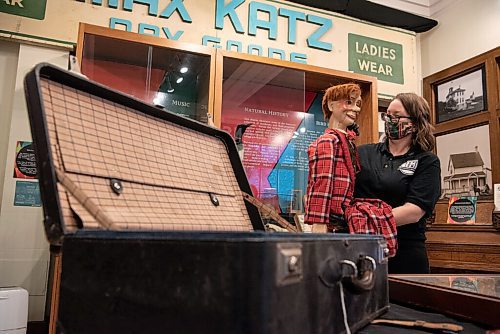 ALEX LUPUL / WINNIPEG FREE PRESS  

Curator, Alanna Horejda, is photographed showcasing artifacts and collections found at the Transcona Museum in Winnipeg on Tuesday, June 8, 2021.

Reporter: Brenda Suderman