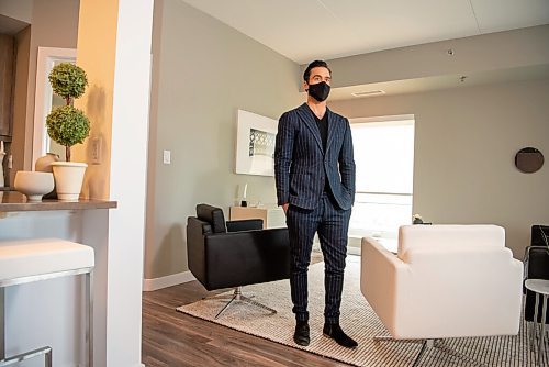 ALEX LUPUL / WINNIPEG FREE PRESS  

Leasing Manager, Will Rossall, poses for a portrait in a two-bedroom unit in the new lifestyle apartment complex, The Ascot, in Winnipeg on Friday, June 11, 2021.

Reporter: Todd Lewys