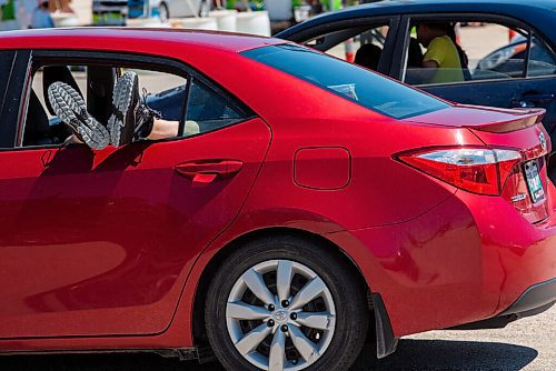 ALEX LUPUL / WINNIPEG FREE PRESS  

Attendees enjoy the Winnipeg International Children's Festival from the comfort of their vehicles at the Red River Exhibition Park on Sunday, June 13, 2021. Due to ongoing restrictions, the format has shifted to a drive-in format.