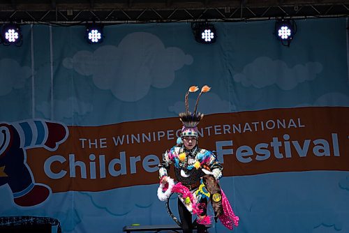 ALEX LUPUL / WINNIPEG FREE PRESS  

The Summer Bear Dance Troupe performs at the Winnipeg International Children's Festival at the Red River Exhibition Park on Sunday, June 13, 2021. Due to ongoing restrictions, the format has shifted to a drive-in format.