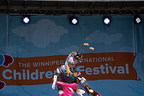 ALEX LUPUL / WINNIPEG FREE PRESS  

The Summer Bear Dance Troupe performs at the Winnipeg International Children's Festival at the Red River Exhibition Park on Sunday, June 13, 2021. Due to ongoing restrictions, the format has shifted to a drive-in format.