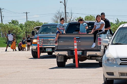 ALEX LUPUL / WINNIPEG FREE PRESS  

Attendees enjoy the Winnipeg International Children's Festival from the comfort of their vehicles at the Red River Exhibition Park on Sunday, June 13, 2021. Due to ongoing restrictions, the format has shifted to a drive-in format.