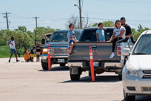 ALEX LUPUL / WINNIPEG FREE PRESS  

Attendees enjoy the Winnipeg International Children's Festival from the comfort of their vehicles at the Red River Exhibition Park on Sunday, June 13, 2021. Due to ongoing restrictions, the format has shifted to a drive-in format.