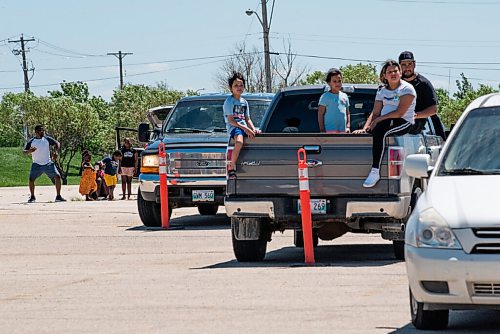 ALEX LUPUL / WINNIPEG FREE PRESS  

Attendees enjoy the Winnipeg International Children's Festival from the comfort of their vehicles at the Red River Exhibition Park on Sunday, June 13, 2021. Due to ongoing restrictions, the format has shifted to a drive-in format.