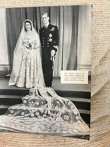 Canstar Community News  Queen Elizabeth II and Prince Philip are pictured on their wedding day in a booklet that was given to correspondent Anne Yanchyshyn by a student in 1947.