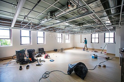 MIKAELA MACKENZIE / WINNIPEG FREE PRESS

The space that will become the child care centre, currently under renovation, at the Augustine Centre in Winnipeg on Tuesday, June 15, 2021. For Melissa Martin story.
Winnipeg Free Press 2021.