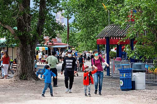 Daniel Crump / Winnipeg Free Press. Tinkertown was busy on Saturday afternoon. The amusement park has reopened once again after the recent loosening of public health orders. June 19, 2021.