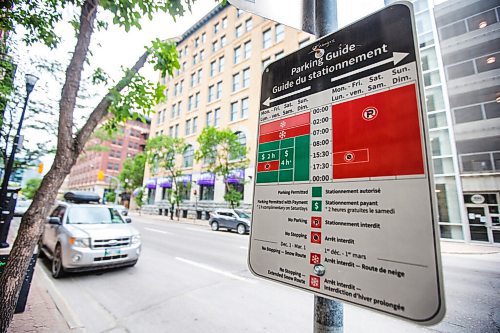 MIKAELA MACKENZIE / WINNIPEG FREE PRESS

New parking guide signs in the Exchange District in Winnipeg on Monday, June 21, 2021. For Joyanne story.
Winnipeg Free Press 2021.