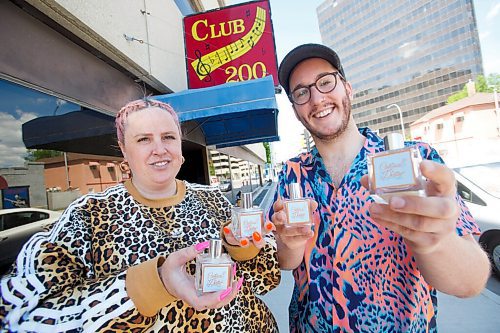 MIKE DEAL / WINNIPEG FREE PRESS
Courtney Guerin and Tom Jansen co-owners of Not This are donating proceeds from sales of their fragrance, Cereal Dater, to the fundraising campaign to save Club 200.
A group of current and former Miss Club 200 drag queen title holders have launched a fundraising campaign to help one of the city's last remaining 2SLGBTQ+ bars weather the pandemic.
See Eva Wasney story 
210622 - Tuesday, June 22, 2021.