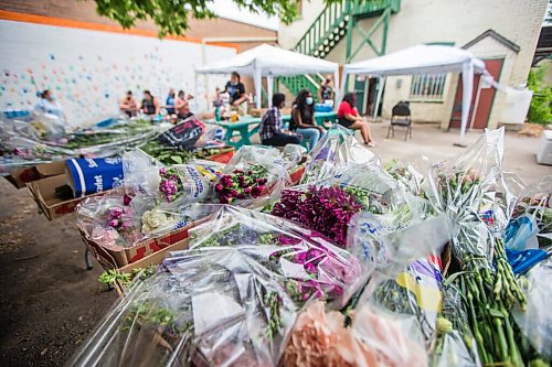 MIKAELA MACKENZIE / WINNIPEG FREE PRESS

Free flowers at a pop-up vaccine clinic at the North End Women's Centre in Winnipeg on Wednesday, June 23, 2021. Standup.
Winnipeg Free Press 2021.