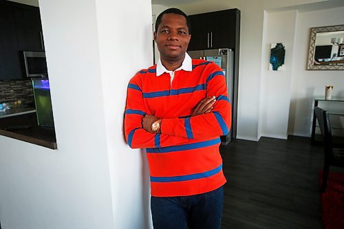 JOHN WOODS / WINNIPEG FREE PRESS
Taiwo Akindipe, who has volunteered with MADD Winnipeg for the past three years, is photographed in his home in Winnipeg Wednesday, June 23, 2021.

Reporter: ?