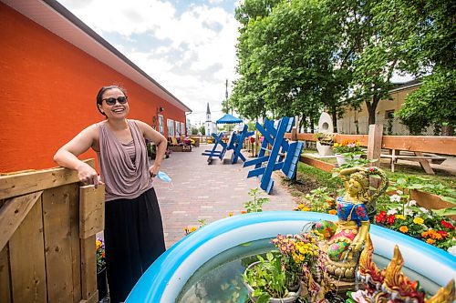 MIKAELA MACKENZIE / WINNIPEG FREE PRESS

Sumalee Phanad, owner of Thai Plaza and Smile Thai Restaurant, poses for a portrait in the soon-to-be-open patio space of her restaurant in Gimli on Friday, June 25, 2021. For Ben Waldman story.
Winnipeg Free Press 2021.