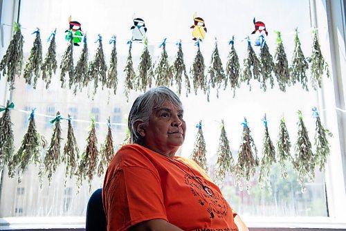 ALEX LUPUL / WINNIPEG FREE PRESS  

Martina Fisher, Cultural Support Provider at Wa-Say Healing Centre, poses for a portrait at the centre's Winnipeg office on Monday, June 28, 2021. Fisher was forced into Assiniboia Residential School in her teens.

Reporter: Cody Sellar