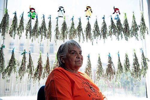 ALEX LUPUL / WINNIPEG FREE PRESS  

Martina Fisher, Cultural Support Provider at Wa-Say Healing Centre, poses for a portrait at the centre's Winnipeg office on Monday, June 28, 2021. Fisher was forced into Assiniboia Residential School in her teens.

Reporter: Cody Sellar