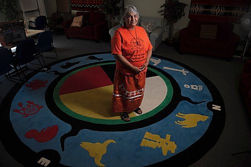 ALEX LUPUL / WINNIPEG FREE PRESS  

Martina Fisher, Cultural Support Provider at Wa-Say Healing Centre, poses for a portrait at the centre's Winnipeg office on Monday, June 28, 2021. Fisher was forced into Assiniboia Residential School in her teens.

Reporter: Cody Sellar