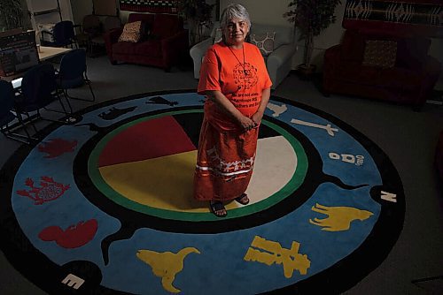 ALEX LUPUL / WINNIPEG FREE PRESS  

Martina Fisher, Cultural Support Provider at Wa-Say Healing Centre, poses for a portrait at the centre's Winnipeg office on Monday, June 28, 2021. Fisher was forced into Assiniboia Residential School in her teens.

Reporter: Cody Sellar