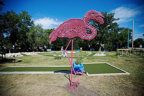 JOHN WOODS / WINNIPEG FREE PRESS
Brett and Karen Chestley, have rebuilt and are opening the the mini-putt course in Grand Marais Tuesday, June 29, 2021. The course was abandoned decades ago by its former owners.

Reporter: Martin