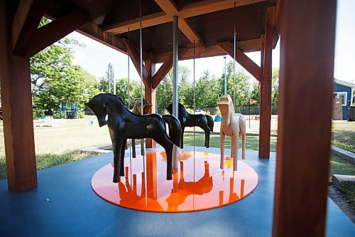 JOHN WOODS / WINNIPEG FREE PRESS
Brett and Karen Chestley, have rebuilt and are opening the the mini-putt course in Grand Marais Tuesday, June 29, 2021. The course was abandoned decades ago by its former owners.

Reporter: Martin